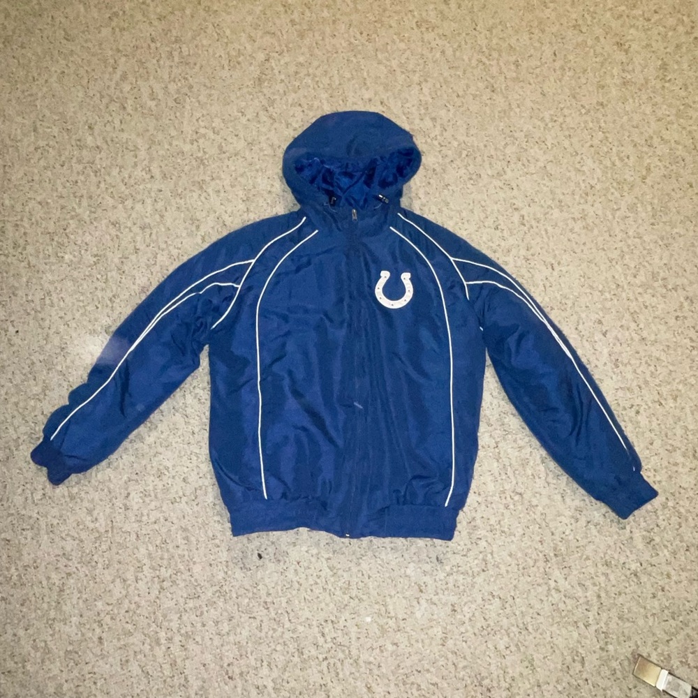 Oversized vintage colts puffer